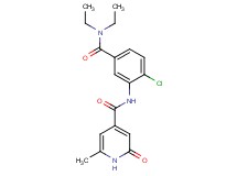 N-{2-chloro-5-[(diethylamino)carbonyl]phenyl}-6-methyl-2-oxo-1,2-dihydropyridine-4-carboxamide