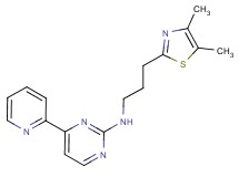 N-[3-(4,5-dimethyl-1,3-thiazol-2-yl)propyl]-4-(2-pyridinyl)-2-pyrimidinamine