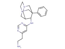 N-[6-(2-aminoethyl)pyrimidin-4-yl]-1-phenyl-3,6-diazatricyclo[4.3.1.1~3,8~]undecan-9-amine