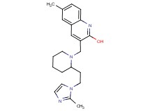 6-methyl-3-({2-[2-(2-methyl-1H-imidazol-1-yl)ethyl]-1-piperidinyl}methyl)-2-quinolinol