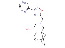2-((1-adamantylmethyl){[3-(2-pyrazinyl)-1,2,4-oxadiazol-5-yl]methyl}amino)ethanol
