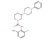 N-(2-chloro-6-methylphenyl)-3-(4-phenyl-1-piperazinyl)-1-piperidinecarboxamide