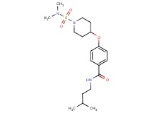4-({1-[(dimethylamino)sulfonyl]-4-piperidinyl}oxy)-N-(3-methylbutyl)benzamide