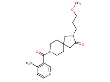 2-(3-methoxypropyl)-8-[(4-methyl-3-pyridinyl)carbonyl]-2,8-diazaspiro[4.5]decan-3-one