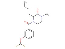3-butyl-4-[3-(difluoromethoxy)benzoyl]-1-methyl-2-piperazinone