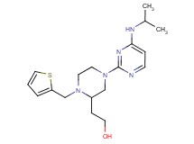 2-[4-[4-(isopropylamino)-2-pyrimidinyl]-1-(2-thienylmethyl)-2-piperazinyl]ethanol