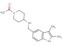 1-acetyl-N-[(2,3-dimethyl-1H-indol-5-yl)methyl]-4-piperidinamine