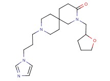 9-[3-(1H-imidazol-1-yl)propyl]-2-(tetrahydrofuran-2-ylmethyl)-2,9-diazaspiro[5.5]undecan-3-one