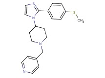 4-[(4-{2-[4-(methylthio)phenyl]-1H-imidazol-1-yl}piperidin-1-yl)methyl]pyridine