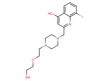 8-fluoro-2-({4-[2-(2-hydroxyethoxy)ethyl]piperazin-1-yl}methyl)quinolin-4-ol
