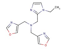 1-(1-ethyl-1H-imidazol-2-yl)-N,N-bis(1,3-oxazol-4-ylmethyl)methanamine