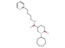 1-cycloheptyl-6-oxo-N-[4-(2-pyridinyl)butyl]-3-piperidinecarboxamide