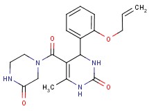 4-[2-(allyloxy)phenyl]-6-methyl-5-[(3-oxopiperazin-1-yl)carbonyl]-3,4-dihydropyrimidin-2(1H)-one