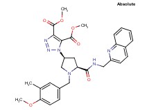 dimethyl 1-((3S,5S)-1-(4-methoxy-3-methylbenzyl)-5-{[(2-quinolinylmethyl)amino]carbonyl}-3-pyrrolidinyl)-1H-1,2,3-triazole-4,5-dicarboxylate