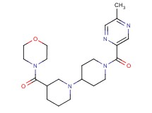 1'-[(5-methylpyrazin-2-yl)carbonyl]-3-(morpholin-4-ylcarbonyl)-1,4'-bipiperidine