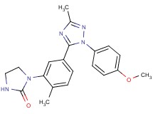 1-{5-[1-(4-methoxyphenyl)-3-methyl-1H-1,2,4-triazol-5-yl]-2-methylphenyl}imidazolidin-2-one