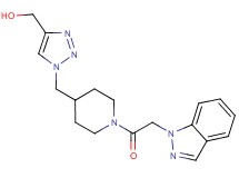 (1-{[1-(1H-indazol-1-ylacetyl)-4-piperidinyl]methyl}-1H-1,2,3-triazol-4-yl)methanol