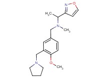 (1-isoxazol-3-ylethyl)[4-methoxy-3-(pyrrolidin-1-ylmethyl)benzyl]methylamine diformate