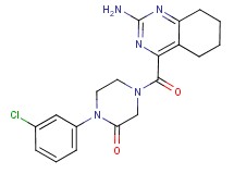 4-[(2-amino-5,6,7,8-tetrahydro-4-quinazolinyl)carbonyl]-1-(3-chlorophenyl)-2-piperazinone