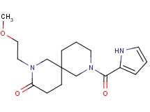 2-(2-methoxyethyl)-8-(1H-pyrrol-2-ylcarbonyl)-2,8-diazaspiro[5.5]undecan-3-one