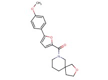 7-[5-(4-methoxyphenyl)-2-furoyl]-2-oxa-7-azaspiro[4.5]decane