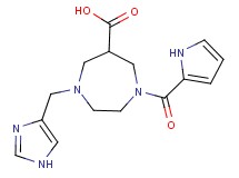 1-(1H-imidazol-4-ylmethyl)-4-(1H-pyrrol-2-ylcarbonyl)-1,4-diazepane-6-carboxylic acid