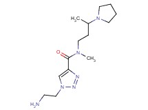 1-(2-aminoethyl)-N-methyl-N-(3-pyrrolidin-1-ylbutyl)-1H-1,2,3-triazole-4-carboxamide