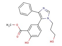 methyl 2-hydroxy-5-[1-(3-hydroxypropyl)-4-phenyl-1H-imidazol-5-yl]benzoate