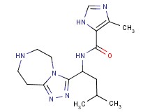 4-methyl-N-[3-methyl-1-(6,7,8,9-tetrahydro-5H-[1,2,4]triazolo[4,3-d][1,4]diazepin-3-yl)butyl]-1H-imidazole-5-carboxamide