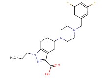 5-[4-(3,5-difluorobenzyl)piperazin-1-yl]-1-propyl-4,5,6,7-tetrahydro-1H-indazole-3-carboxylic acid