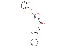 5-[(2,6-difluorophenoxy)methyl]-N-[2-(3-pyridinyloxy)propyl]-3-isoxazolecarboxamide