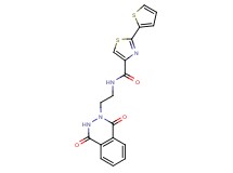 N-[2-(1,4-dioxo-3,4-dihydro-2(1H)-phthalazinyl)ethyl]-2-(2-thienyl)-1,3-thiazole-4-carboxamide