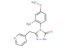 4-(4-methoxy-2-methylphenyl)-5-(pyridin-3-ylmethyl)-2,4-dihydro-3H-1,2,4-triazol-3-one