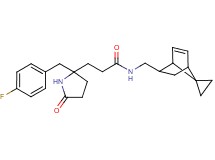 3-[2-(4-fluorobenzyl)-5-oxo-2-pyrrolidinyl]-N-(spiro[bicyclo[2.2.1]heptane-7,1'-cyclopropane]-5-en-2-ylmethyl)propanamide