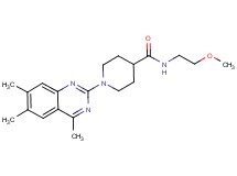 N-(2-methoxyethyl)-1-(4,6,7-trimethyl-2-quinazolinyl)-4-piperidinecarboxamide