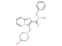 N-benzyl-3-[(4-hydroxy-1-piperidinyl)methyl]-N-methylimidazo[1,2-a]pyridine-2-carboxamide