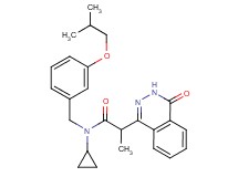 N-cyclopropyl-N-(3-isobutoxybenzyl)-2-(4-oxo-3,4-dihydro-1-phthalazinyl)propanamide