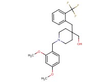 {1-(2,4-dimethoxybenzyl)-4-[2-(trifluoromethyl)benzyl]-4-piperidinyl}methanol
