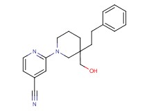 2-[3-(hydroxymethyl)-3-(2-phenylethyl)piperidin-1-yl]isonicotinonitrile