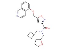 N-(cyclobutylmethyl)-5-[(5-isoquinolinyloxy)methyl]-N-(tetrahydro-2-furanylmethyl)-3-isoxazolecarboxamide