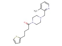 1-[(3-methyl-2-pyridinyl)methyl]-4-[4-(2-thienyl)butanoyl]piperazine