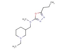 N-[(1-ethylpiperidin-3-yl)methyl]-N-methyl-5-propyl-1,3,4-oxadiazol-2-amine