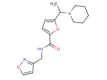 N-(isoxazol-3-ylmethyl)-5-(1-piperidin-1-ylethyl)-2-furamide