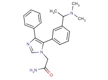 2-(5-{3-[1-(dimethylamino)ethyl]phenyl}-4-phenyl-1H-imidazol-1-yl)acetamide