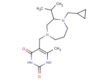 5-{[4-(cyclopropylmethyl)-3-isopropyl-1,4-diazepan-1-yl]methyl}-6-methylpyrimidine-2,4(1H,3H)-dione