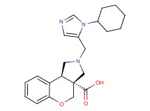(3aR*,9bR*)-2-[(1-cyclohexyl-1H-imidazol-5-yl)methyl]-1,2,3,9b-tetrahydrochromeno[3,4-c]pyrrole-3a(4H)-carboxylic acid