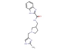 N-({1-[(2-methyl-1H-imidazol-4-yl)methyl]pyrrolidin-3-yl}methyl)-1H-benzimidazole-2-carboxamide