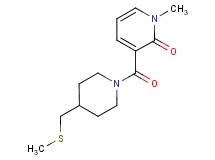 1-methyl-3-({4-[(methylthio)methyl]piperidin-1-yl}carbonyl)pyridin-2(1H)-one
