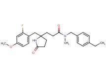 N-(4-ethylbenzyl)-3-[2-(2-fluoro-4-methoxybenzyl)-5-oxo-2-pyrrolidinyl]-N-methylpropanamide