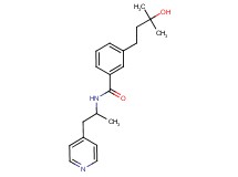 3-(3-hydroxy-3-methylbutyl)-N-[1-methyl-2-(4-pyridinyl)ethyl]benzamide